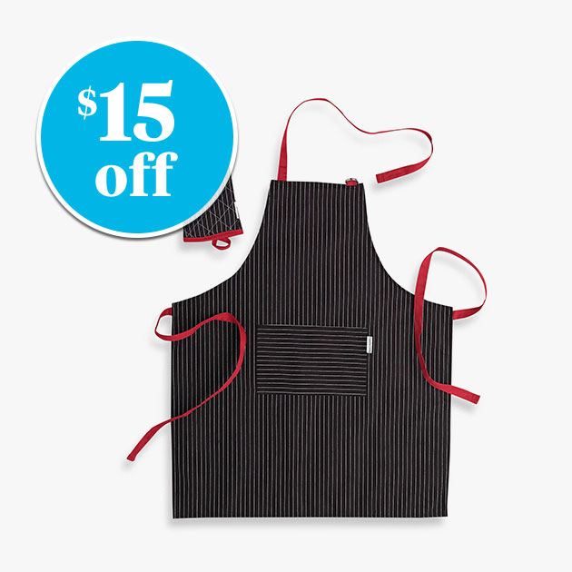EXCLUSIVELY OURS℠ Canadian Living 2-Piece Apron and Shark Mitt Set - $15 off